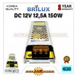 Power Supply Trafo Brilux DC 12V 12.5A | 150W + Slim (Super Quality)